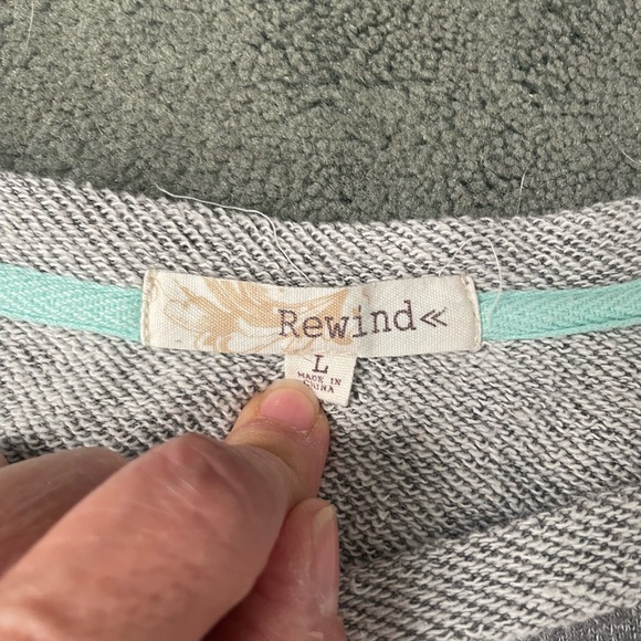 Rewind Beaded and Crochet Skull Sweatshirt - Picture 7 of 7